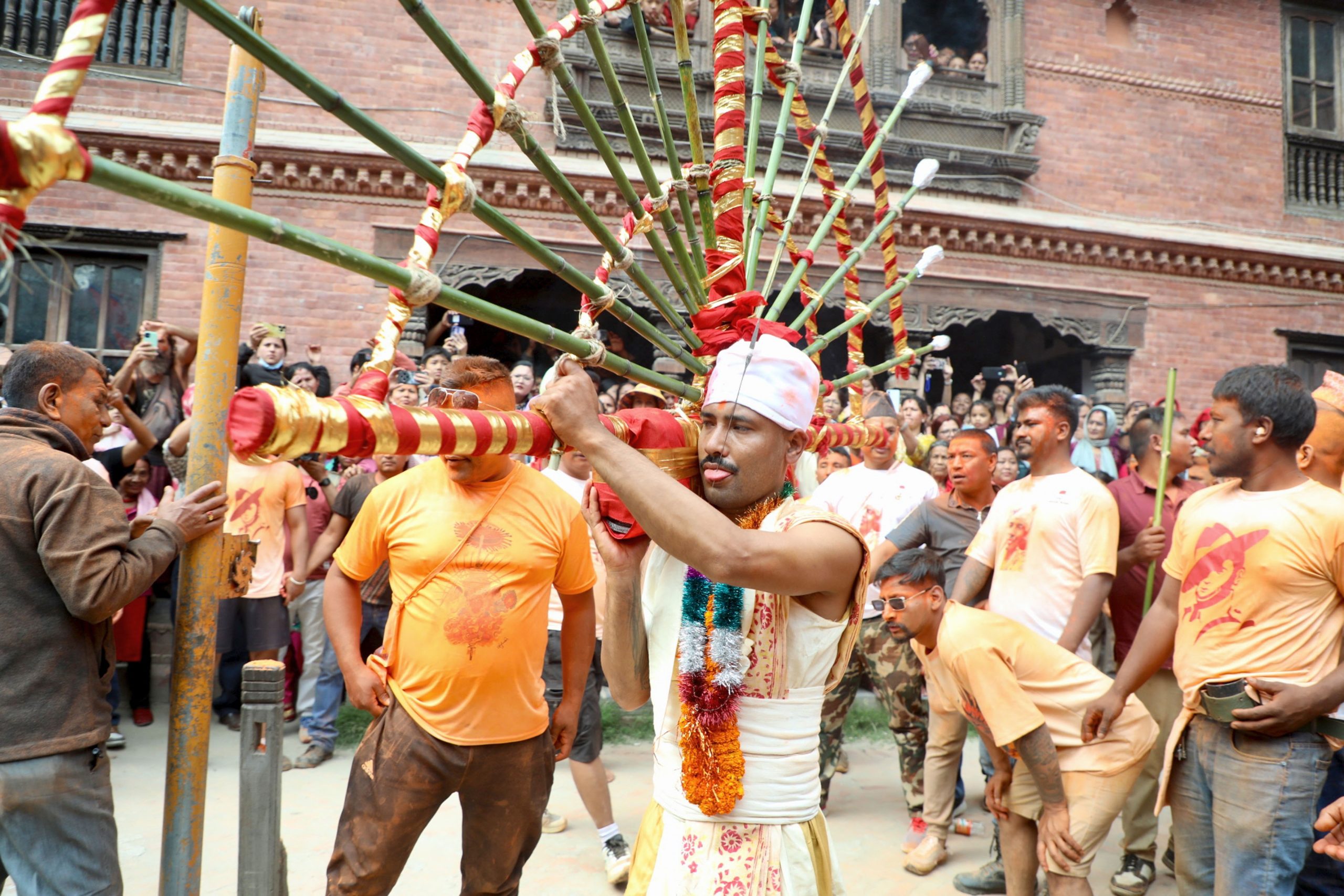 Sujan Pierces Tongue for Fourth Time to Preserve Ancient Festival